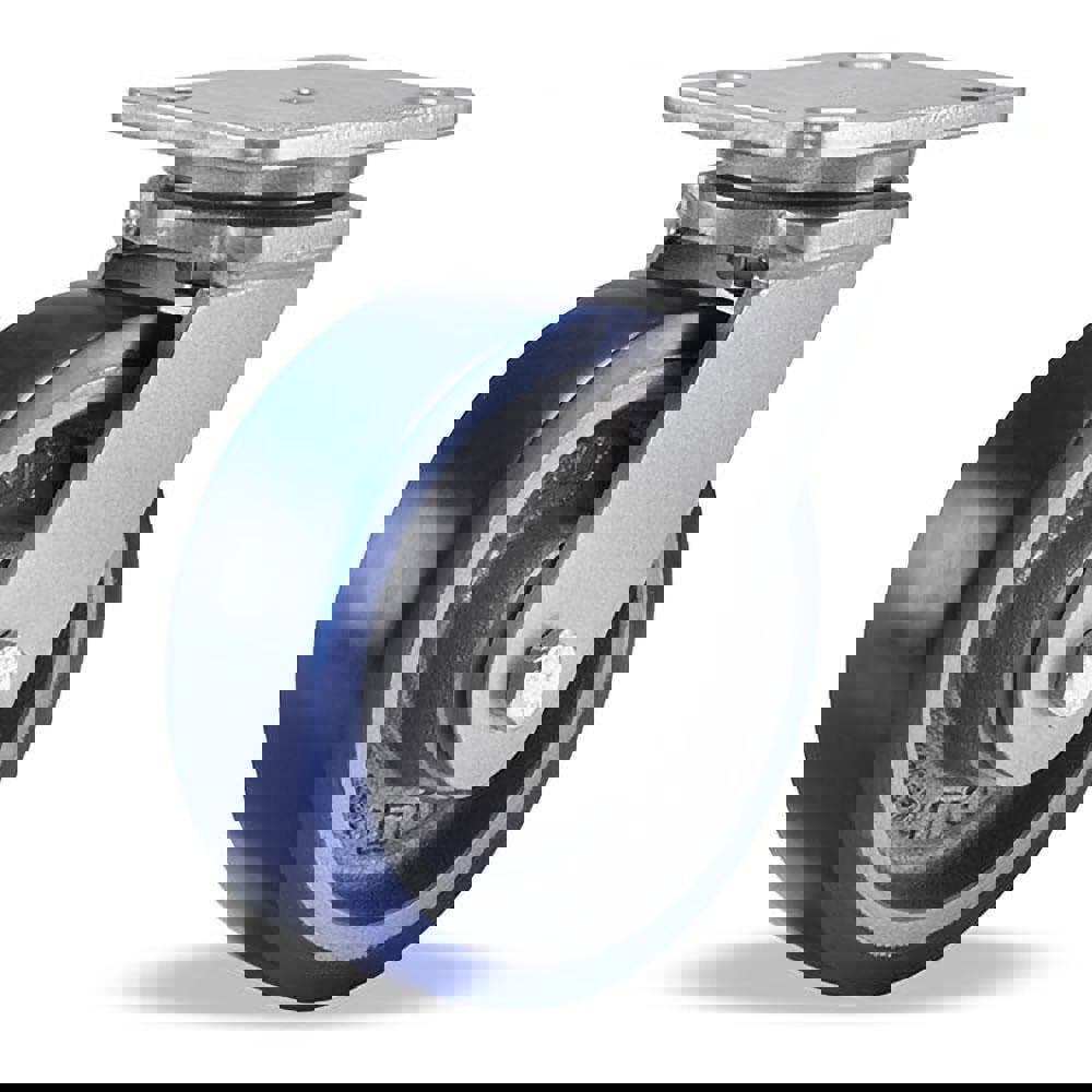 Swivel Top Plate Caster: Polyurethane, 6